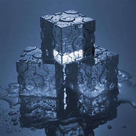 Changes the players tears into ice cubes which slide on the ground, leaving creep. Portal 2 Companion Cube Ice Cube Tray | Gadgetsin