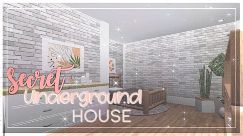 Roblox Bloxburg Secret Underground House 40k Speedbuild Youtube