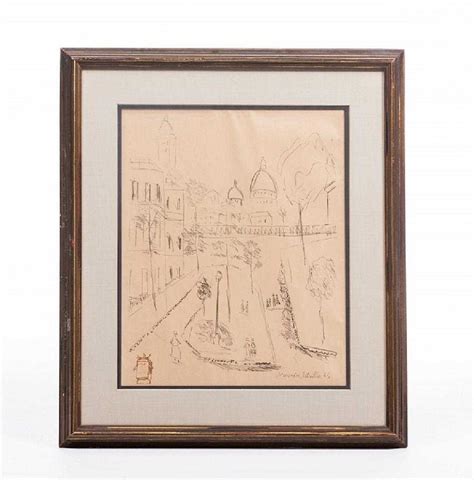 Maurice Utrillo Fr 1883 1955 Lithograph Signed
