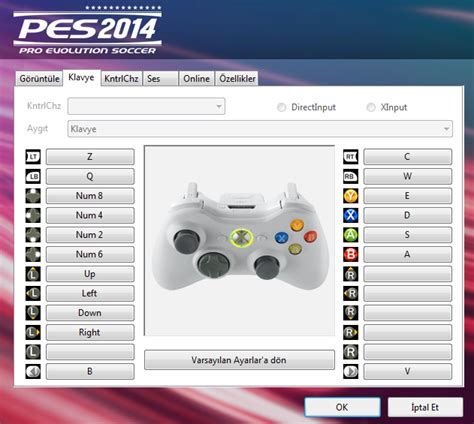 How to set your pes 17 keyboard controls on pc. Pes 2014 Klavye ve Kol Ayarları Resimli Anlatım « Güncel ...