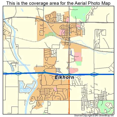 Aerial Photography Map Of Elkhorn Ne Nebraska