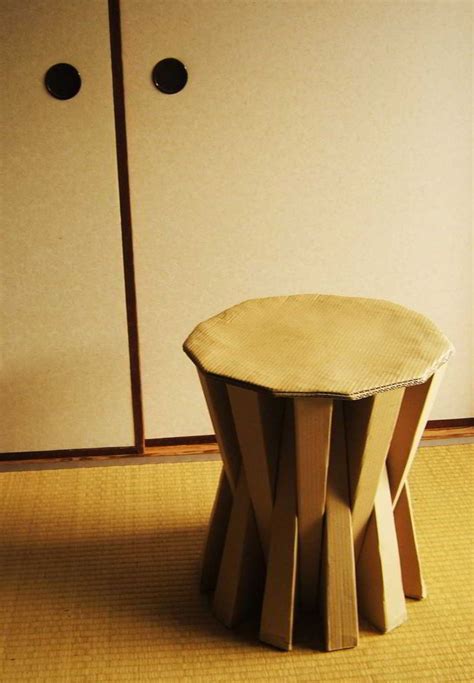 Cardboard Stool Cardboard Furniture Cardboard Design Cardboard Chair