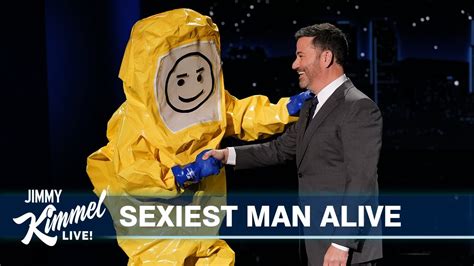 jimmy kimmel reveals people s sexiest man alive youtube