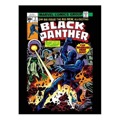 Black Panther Vol 1 Issue 2 Comic Cover Postcard Zazzle Marvel