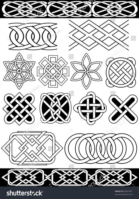 Set Vector Celtic Patterns 60837691 Shutterstock
