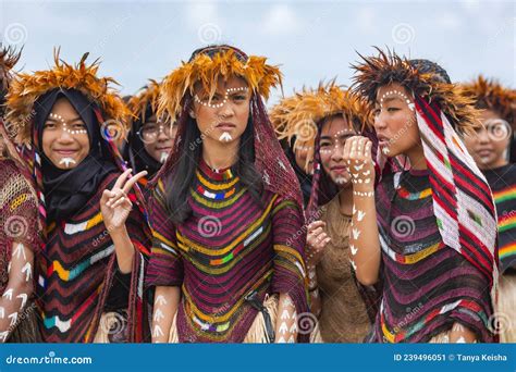 Young Girls Of A Papuan Tribe On Baliem Valley Festival Editorial Photo