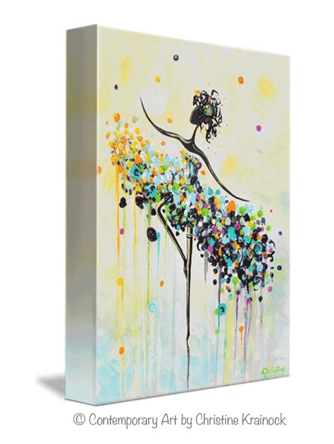 Giclee Print Of Abstract Dancer Painting Wall Decor Large Art Etsy