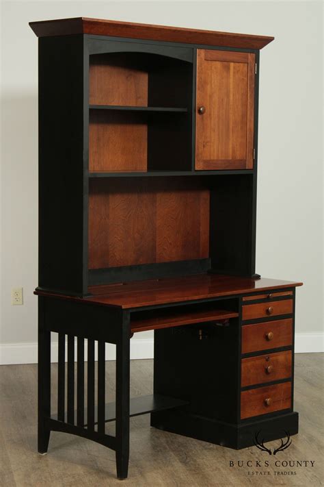 Ethan Allen American Impressions Cherry Desk With Bookcase Etsy