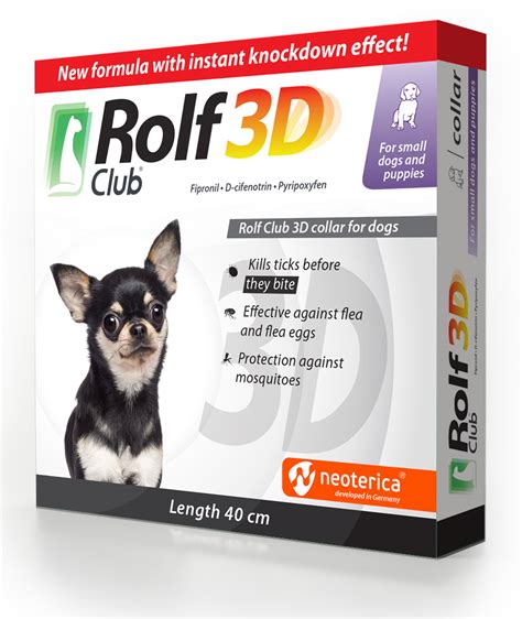 Ekoprom Rolf Club 3d Collar Against Ticks And Fleas For Small Dogs