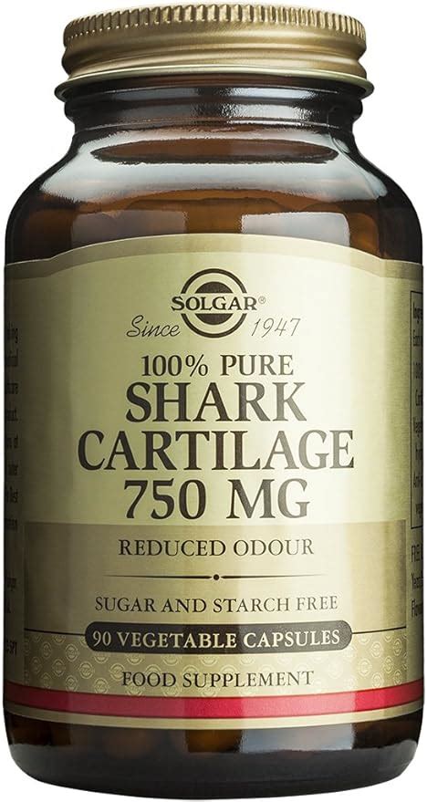 Solgar Shark Cartilage 750 Mg 90 Capsules Amazon Ae Health