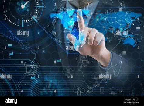 Man In Social Networks Concept Stock Photo Alamy