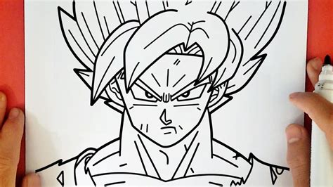 How To Draw Goku Ssj Blue Youtube