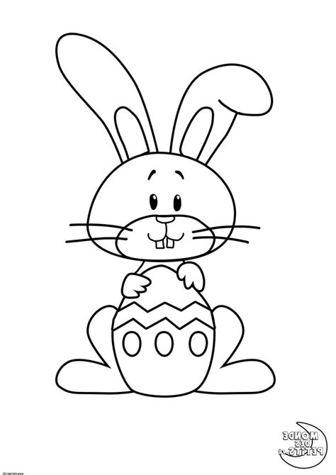 Dessin de lapin facile a faire l meublerc avec coloriage. lapin de paques facile coloriage in 2020 | Crafts for kids ...