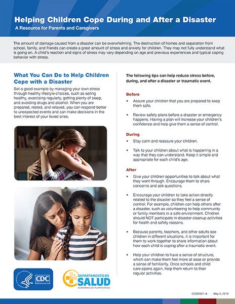 Helping Children Cope With Emergencies Cdc
