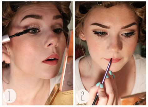 Holiday Retro Glam Makeup Tutorial Sand Sun And Messy Buns