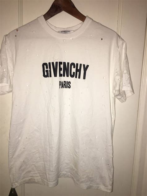 Givenchy Givenchy Holes T Shirt Grailed