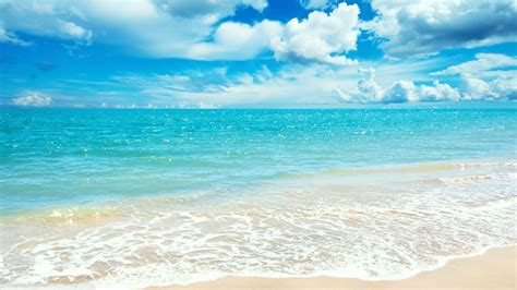 sunny day beach wallpaper