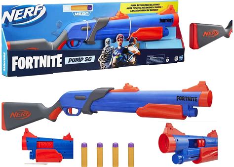 Nerf Fortnite Pump Sg Blaster Pump Action Mega Dart Ages Toy Gun