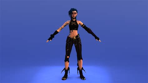 Jinx Nude Arcane 3D TurboSquid 1834024