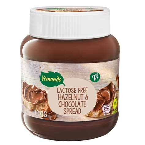 Vemondo Lactose Free Hazelnut Chocolate Spread Vegohj Lpen