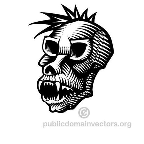 Monkey Skull Vector Graphics Public Domain Vectors
