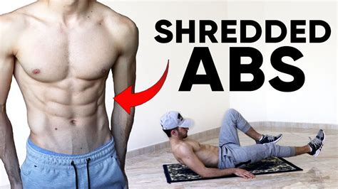 GET SHREDDED ABS IN DAYS MIN HOME WORKOUT NO EQUIPMENT YouTube