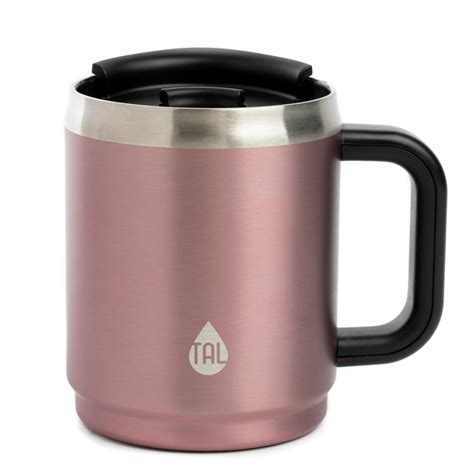 Tal Double Wall Insulated Stainless Steel Boulder Mug 14oz Pink