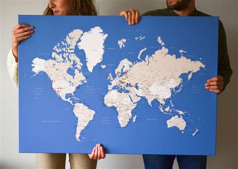 World Map Pinboard Australia Kinderzimmer 2018