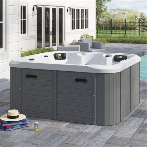 Sol 72 Outdoor™ Aire 6 Person 54 Jet Acrylic Square Hot Tub With