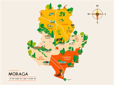 Area Map Of Moraga By Fagostudio On Dribbble