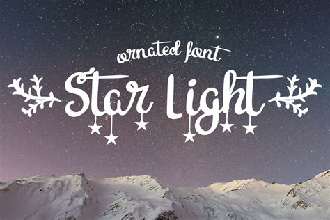 Star Light Font By Lickable Pixels · Creative Fabrica Light Font