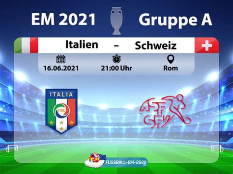 Auf dieser seite finden sie das spiel im livestream, im ticker und alle informationen zu der begegnung. Fußball heute: EM 2021 Vorrunde Italien gegen Schweiz ** 3:0