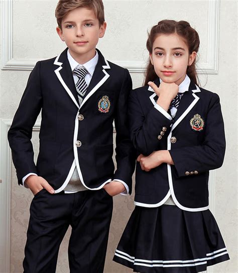 Dark Blue Primary School Uniforms Kids School Uniform