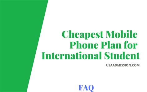 Here are the pros and cons of each discount carrier and our top pick overall. Best 5 Cheapest Mobile Phone Plan for International Students