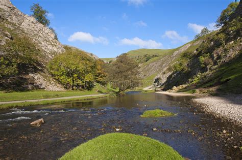 About half of the district lies within the scenic peak district national park. The River Dove, Dovedale, Derbyshire, England Stock Photo ...