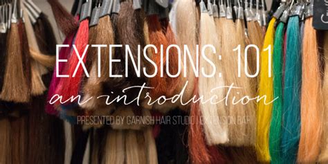 Extensions 101 An Introduction Garnish Hair Studio Extension Bar