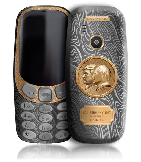 This Nokia 3310 Has A Golden Double Profile Of Putin And Trump