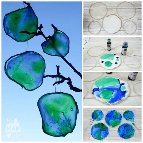 Stained Glass Earth Craft Mum In The Madhouse