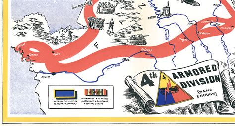 4th Armored Division Campaign Map Historyshots Infoart