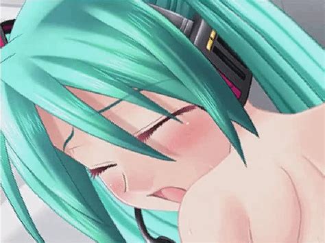Ishihara Masumi Hatsune Miku Vocaloid Animated Animated Gif Aqua Eyes Aqua Hair Long Hair