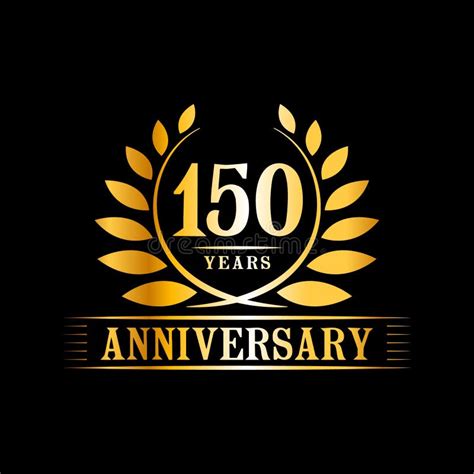 150 Years Anniversary Celebration Logo 150th Anniversary Luxury Design