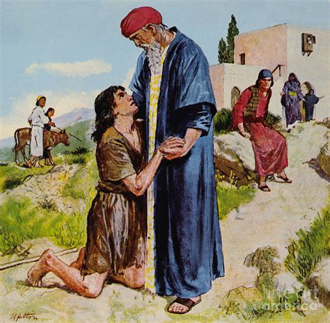 Parable Of The Prodigal Son Painting By Clive Uptton Pixels