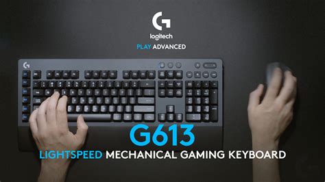 Logitech G613 Wireless Gaming Mechanical Romer G Switch Keyboard Black