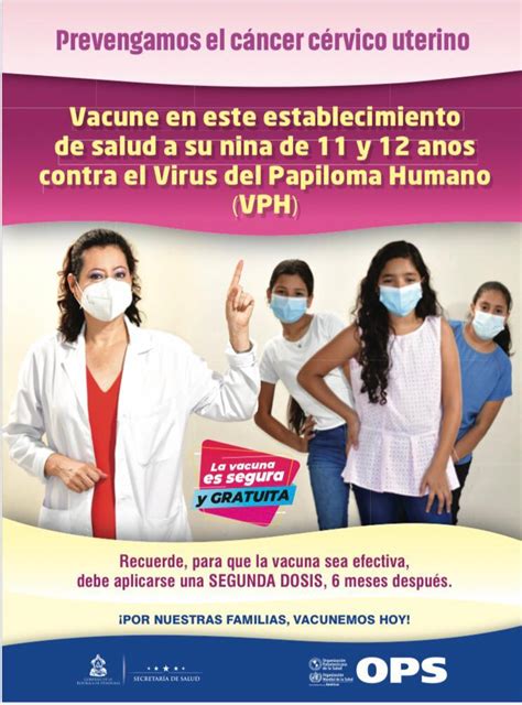 Promoci N De La Vacuna Vph Para Ni As De A A Os Honduras Ops
