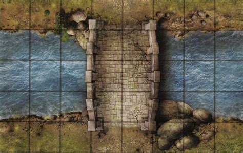 Dungeons And Dragons Stone Bridge 1 Gamemastery Dandd Pathfinder Map Tiles
