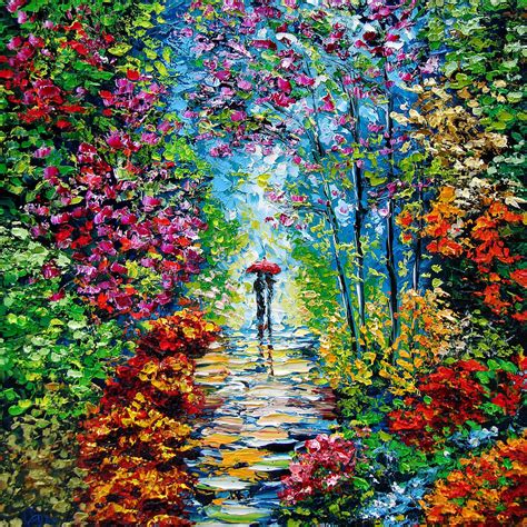 Secret Garden Oil Painting B Sasik Painting By Beata Sasik Pixels