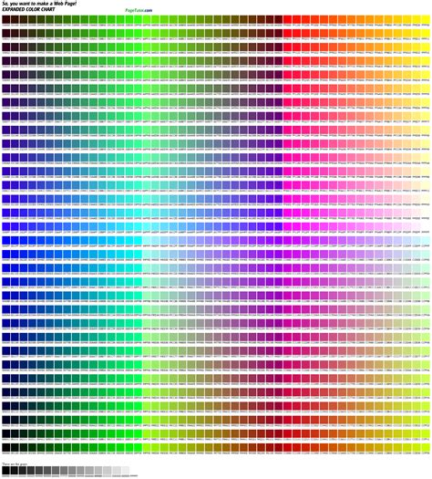 Web Colors Download The Htmlcolorscheatsheet Print For A Test
