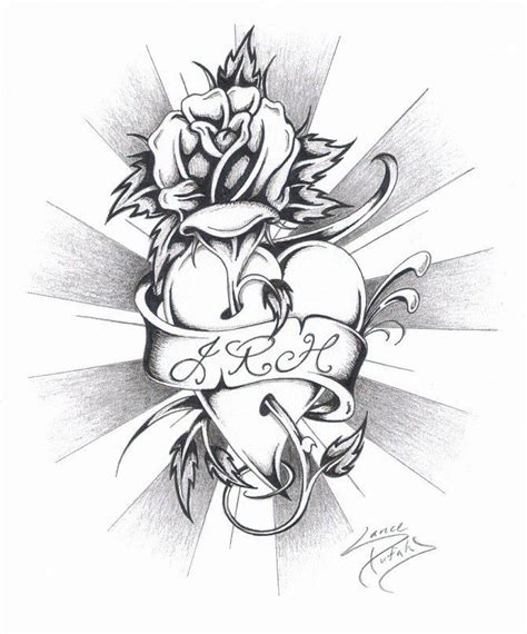 Rose Heart Tattoo Design Best Tattoo Designs Rose Heart Tattoo