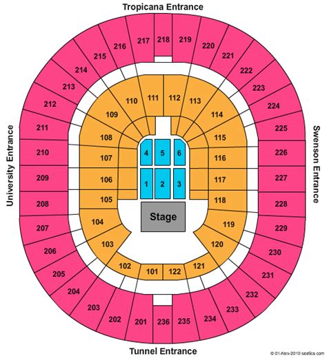 Thomas And Mack Center Seating Chart