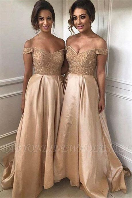 Champagne Gold Bridesmaid Dresses